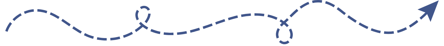 blue journey arrow